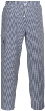 Pantaloni, bleu check, regular, Chester Chefs, Portwest 