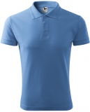 Tricou piqué polo, 200 g/m2, pentru barbati, albastru deschis, Rock Safety 