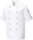 Jacheta bucatar, maneca scurta, alb, regular, Kent Chefs, Portwest 