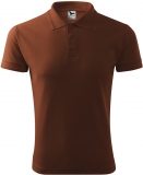 Tricou pique polo, 200 g/m2, pentru barbati, ciocolatiu, Rock Safety 
