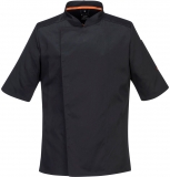 Jacheta bucatar, maneca scurta, negru, regular, Mesh Air Pro, Portwest 