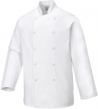 Jacheta bucatar, maneca lunga, alb, Regular, Sussex Chefs, Portwest 