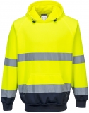 Tricou bicolor Hi-Vis, cu gluga, galben/navy, Regular, Portwest 