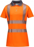 Tricou polo pro, pentru femei, portocaliu/gri, PW3, Portwest