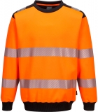 Hanorac cu guler Hi-Vis, portocaliu/negru, Regular, Portwest