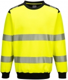 Hanorac cu guler Hi-Vis, galben/negru, Regular, Portwest, 