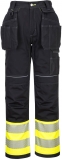Pantaloni Hi-Vis clasici holster, galben/negru, regular, PW3, Portwest