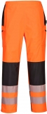 Pantaloni de ploaie Hi-Vis, pentru femei, portocaliu/negru, Regular, PW3, Portwest