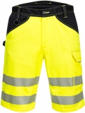 Pantaloni scurti Hi-Vis, galben/negru, regular, PW3, Portwest
