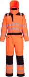 Salopeta de ploaie Hi-Vis, portocaliu/negru, regular, PW3, Portwest