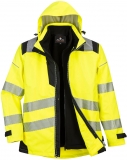 Jacheta Hi-Vis 3-in-1, galben/negru, regular, PW3, Portwest