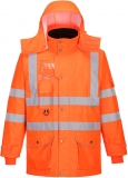 Jacheta respirabila Hi-Vis 7-in-1, portocaliu, regular, Traffic, Portwest