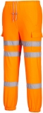 Pantaloni Jogger Hi-Vis, cu trei benzi, portocaliu, regular, Portwest