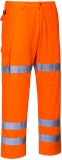Pantaloni Combat Hi-Vis, cu trei benzi, portocaliu, regular, Portwest