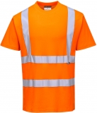 Tricou cu maneci scurte Hi-Vis, portocaliu, regular, Cotton Comfort, Portwest