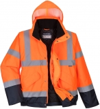 Jacheta bomber Hi-Vis contrast, portocaliu/navy, regular, Portwest