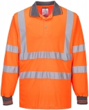 Tricou polo cu maneci lungi Hi-Vis, portocaliu, regular, Portwest