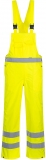 Pantaloni cu pieptar Hi-Vis, necaptusiti, galben, regular, Portwest