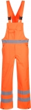 Pantaloni cu pieptar Hi-Vis, necaptusiti, portocaliu, regular, Portwest