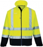 Jacheta Hi-Vis softshell (3L), galben/navy, regular, Two Tone, Portwest