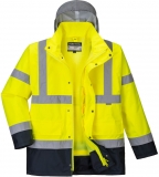 Jacheta Hi-Vis contrast 4-in-1, galben/navy, regular, Traffic, Portwest
