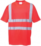 Tricou Hi-Vis, rosu, regular, Portwest