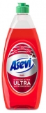 Detergent lichid pentru vase ultra red, 650ml, Asevi