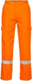 Pantaloni Bizflame Work HV, portocaliu, regular, Bizflame Plus, Portwest