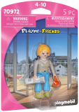 Playmobil - Figurina femeie cu ziar si cafea