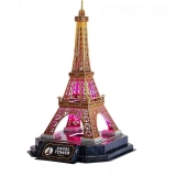 Puzzle 3D Turnul Eiffel editie luminoasa Cubifun