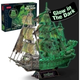 Puzzle 3D flying dutchman lumineaza in intuneric 360 piese Cubicfun