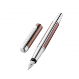 Stilou Pura P40, penita F, corp din aluminiu, argintiu-petrol, Pelikan