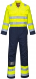 Combinezon Bizweld Hi-Vis Antistatic , galben/navy, regular, Bizflame Pro, Portwest