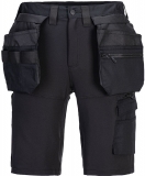 Pantaloni scurți Hi-Vis cu buzunare Holster, negru, regular, DX4, Portwest