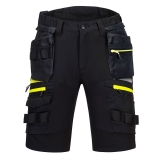 Pantaloni scurti cu buzunare Holster, negru, regular, DX4, Portwest