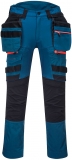 Pantaloni Hi-Vis cu buzunare Holster, metro blue, regular, DX4, Portwest