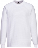 Tricou cu maneca lunga ESD antistatic, alb, regular, Portwest
