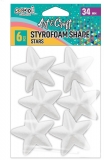 Accesorii Craft, stelute polistiren, 34 mm, 6 buc/set, S-Cool