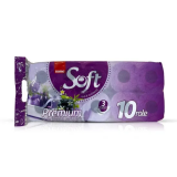 Hartie igienica, paper toilet Premium, 3 straturi, 10 role, Sano