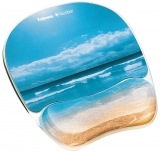Suport pentru incheietura mainii pentru mousepad cu gel foto Sandy Beach Fellowes