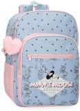Ghiozdan scoala fete, Disney Minnie Mouse American Darling, adaptabil, multicolor