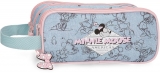 Borseta mana fete, Disney Minnie Mouse American Darling, 3 compartimente, multicolora