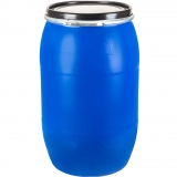 Bidon cu cerc Sterk, 220L, albastru