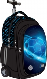 Ghiozdan tip troler St.Right, roti silicon, Cosmic Soccer