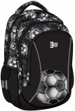 Ghiozdan ergonomic St.Right, 3 compartimente, Silver Goal