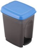 Cos cu pedala pentru colectare selectiva 17 L, albastru