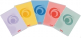 Caiet A5 80 file, hartie 70g/mp FSC mix, dictando, Rainbow, diverse culori, 5 buc/set Herlitz