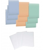 Pachet 10 caiete + coperti A5, coperta PP, dictando, diverse culori, Herlitz