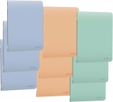 Caiet A5 48 file, hartie 70g/mp FSC, coperta PP, dictando, diverse culori, 10 buc/set, Herlitz