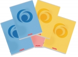 Caiet A4, 48 file, hartie 70g/mp FSC mix, dictando, Rainbow, diverse culori, 5 buc/set, Herlitz